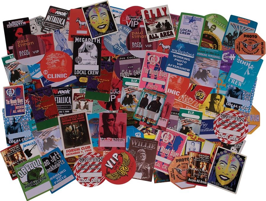 - Awesome Collection of Unused Backstage Passes from Original Manufacturer Otto (400+)