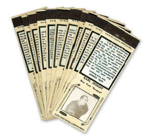 Sports Cards - 1930's Diamond Match Co. Tan Matchbooks Lot (400)