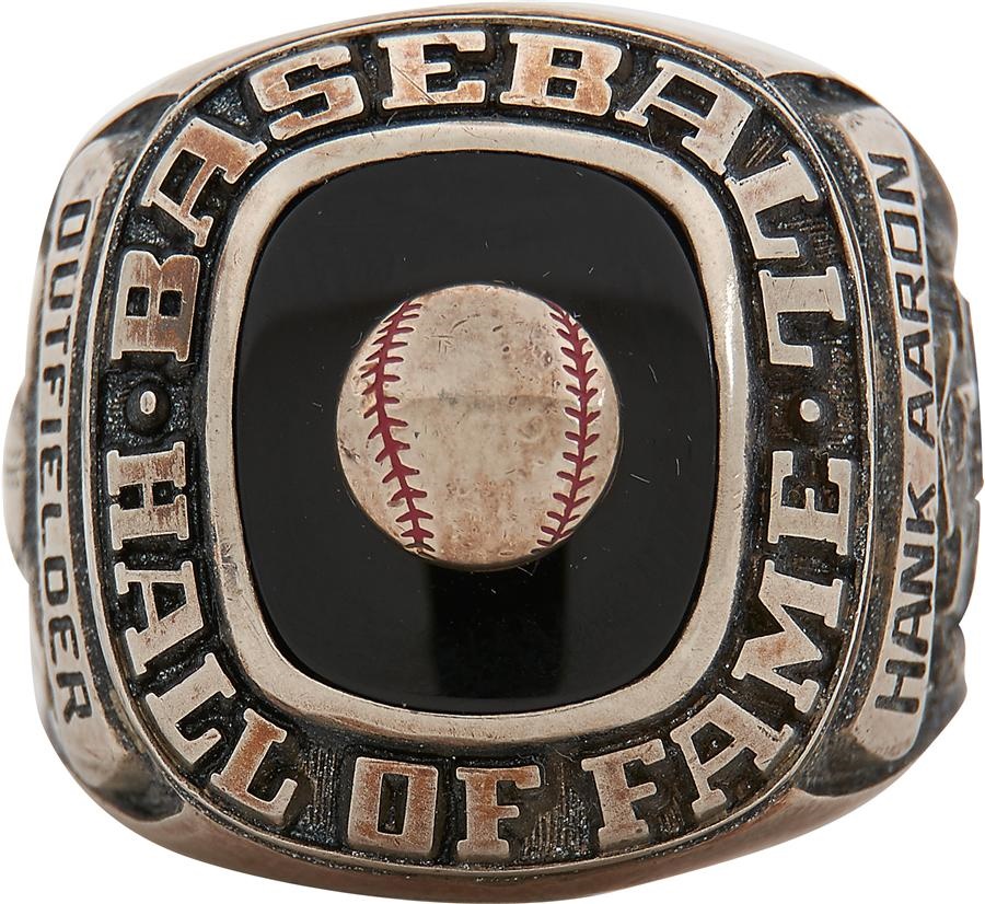 Sports Rings And Awards - Hank Aaron Baseball Hall of Fame Ring