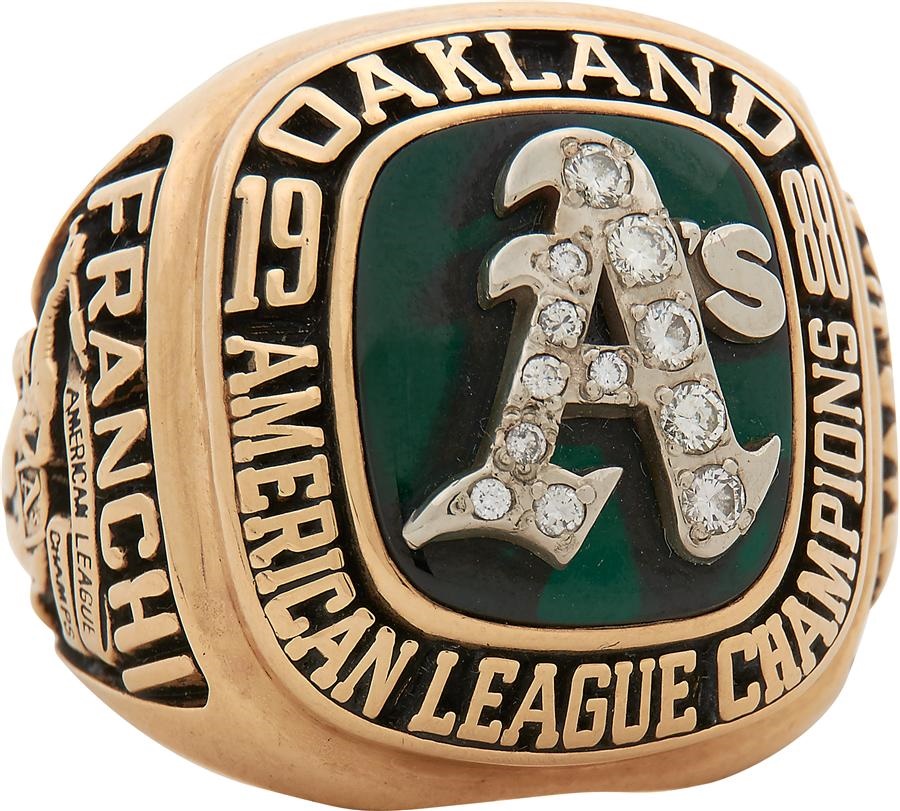 Sports Rings And Awards - 1988 Oakland Athletics American League Championship Ring