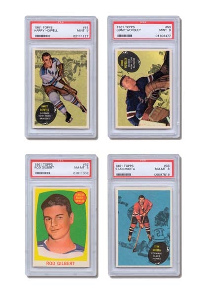 Sports Cards - 1961/62 Topps Hockey Set with (20) PSA Graded