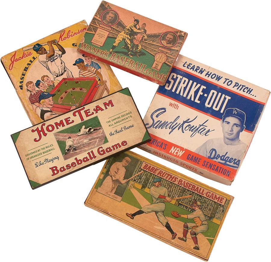 - 1930s-60s Player Games with Babe Ruth, Jackie Robinson, The Waners & Sandy Koufax (5)