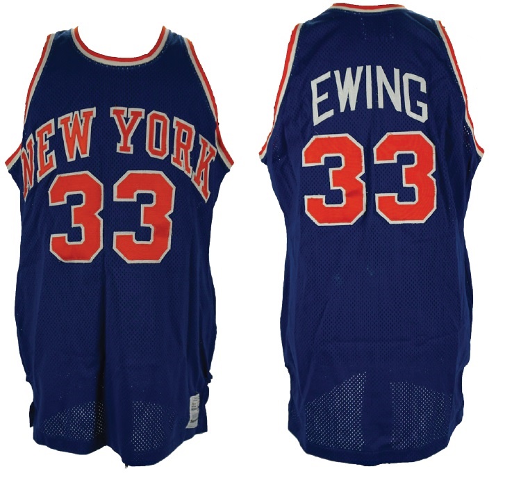 - 1980s Patrick Ewing New York Knicks Game Worn Jersey