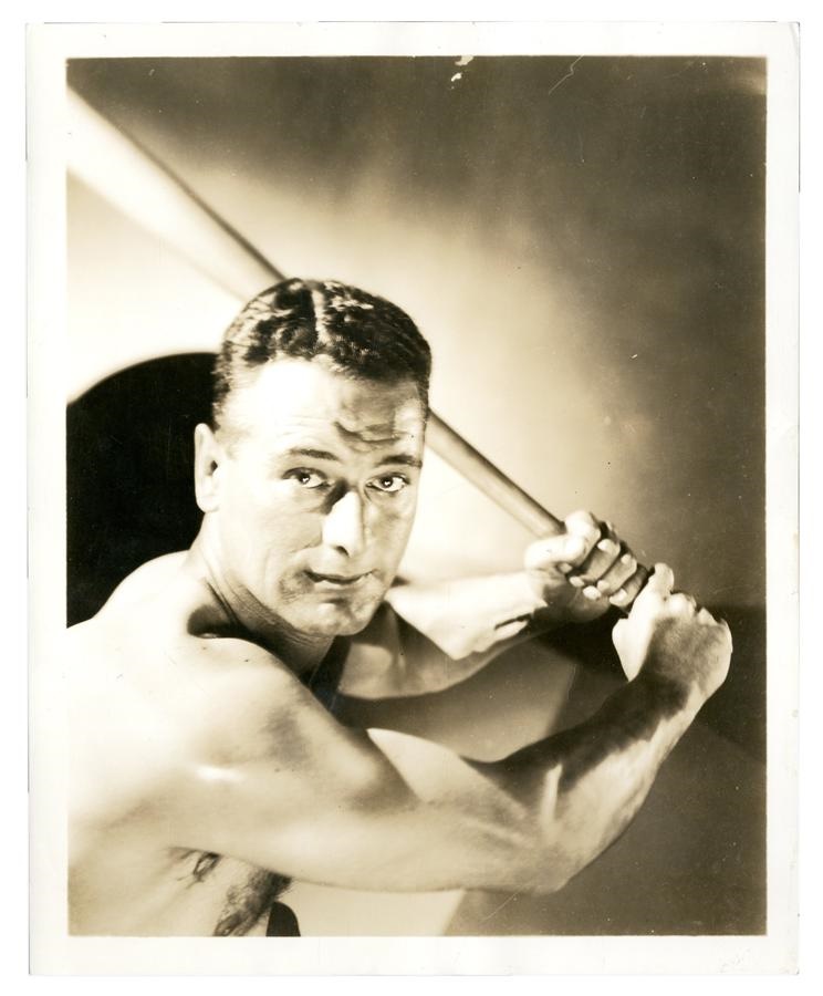 Vintage Sports Photographs - 1930s Lou Gehrig Studio Photograph