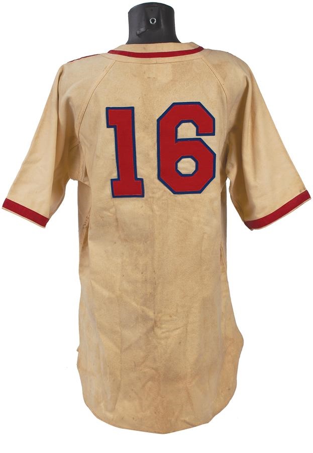 St. Louis Cardinals - Rare Early 1940s Cardinals Game Worn Jersey with Blue Bat