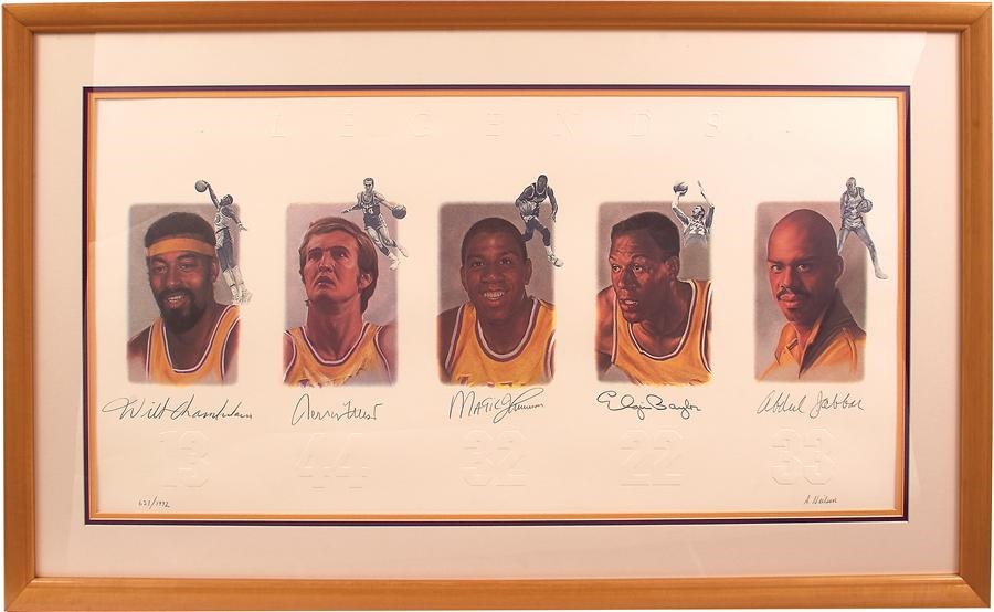 - Los Angeles Lakers "Legends" Signed Serigraph