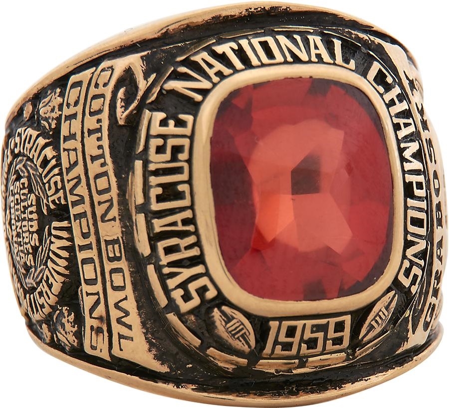 1959 Syracuse Orangemen National Championship Ring