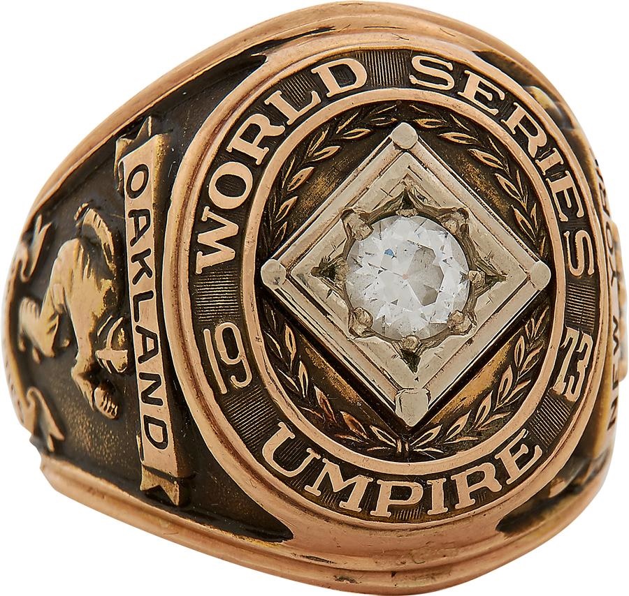 Sports Rings And Awards - 1973 Augie Donatelli World Series Ring