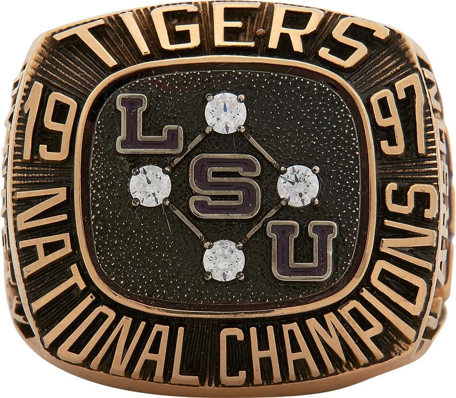 Sports Rings And Awards - 1997 LSU Tigers NCAA National Baseball Championship Ring