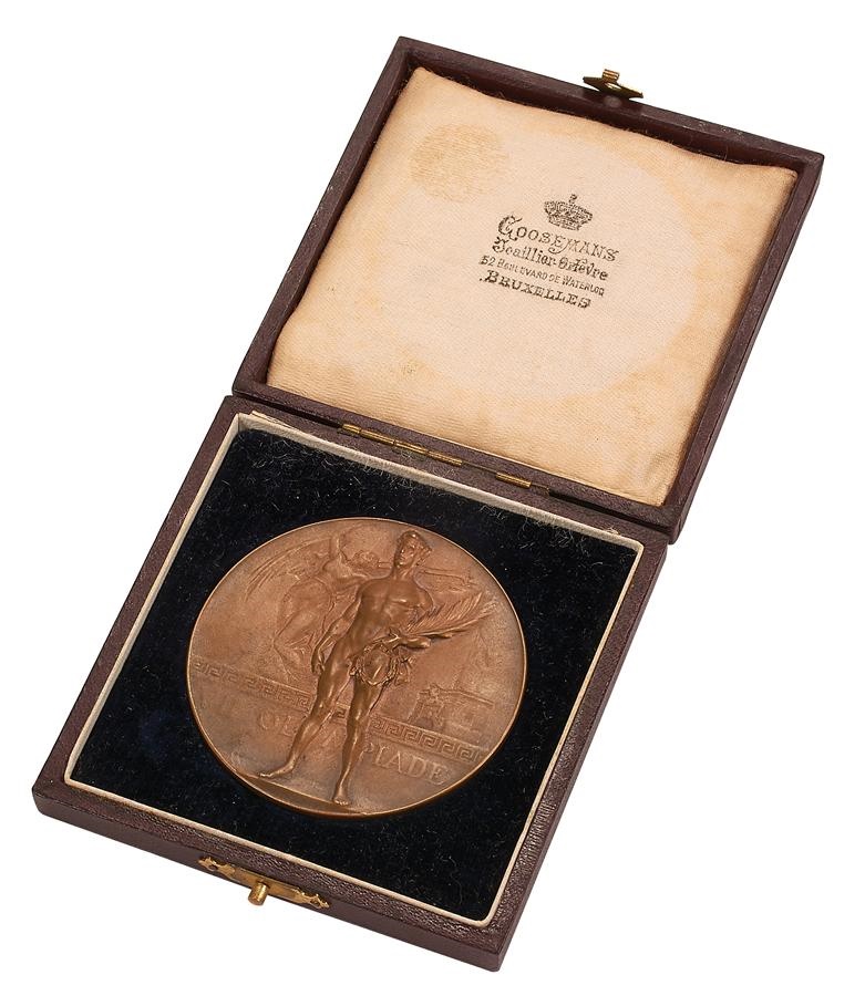 - 1920 Antwerp Summer Olympics Bronze Medal with Original Case