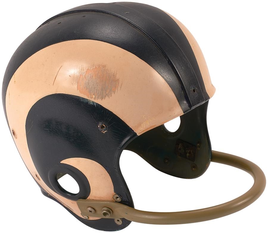 - The Concussion Helmet - Roman Gabriel 1970 Los Angeles Game Used Helmet - Used in Government Hearings (Photo-Matched)