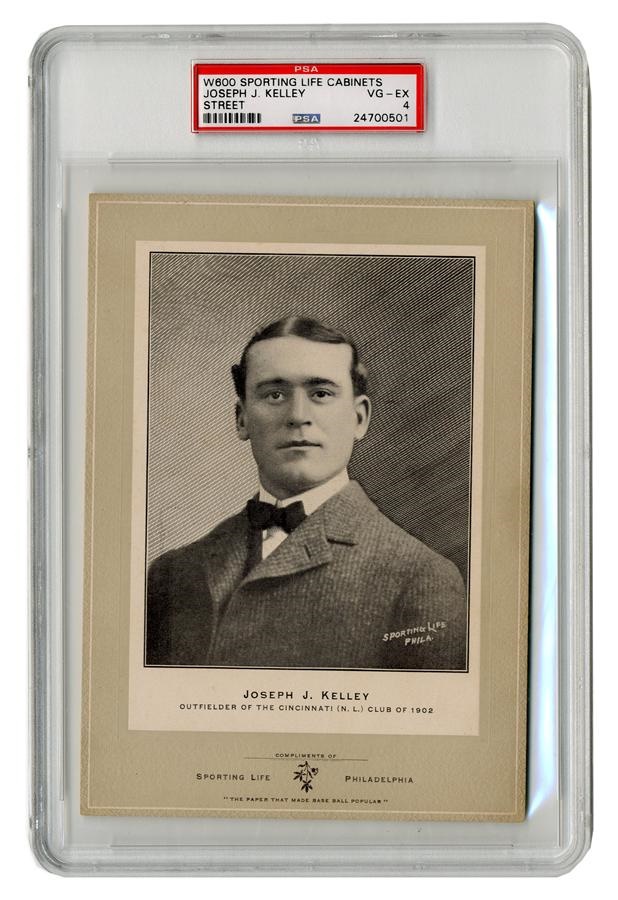 - 1902 W600 Sporting Life Joseph Kelley Cabinets Rookie