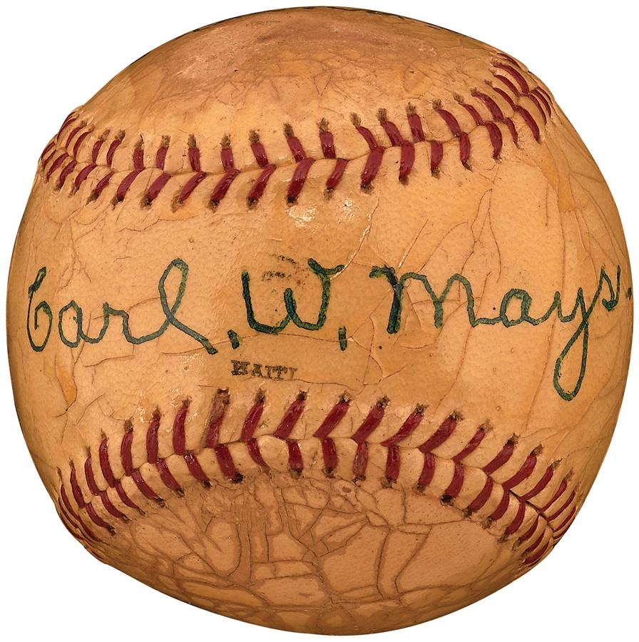 Historic New York Yankee Baseball Collection - Carl Mays Single Signed Baseball