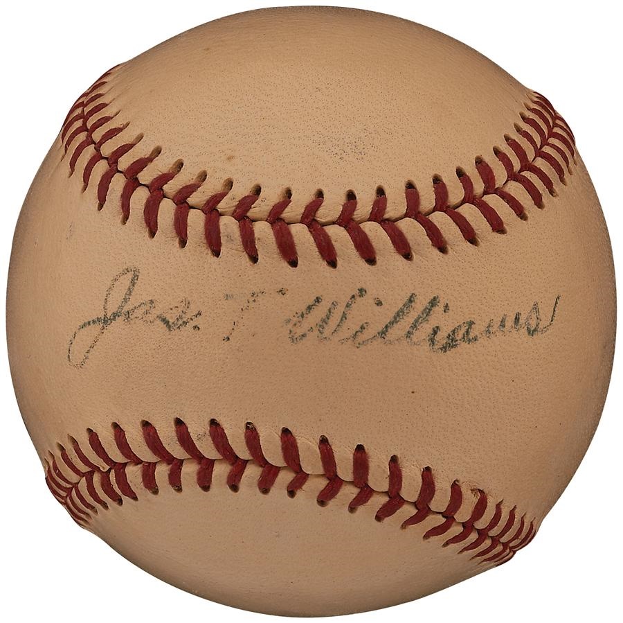 - Jimmy Williams Single Signed Baseball - An Original 1903 Highlander