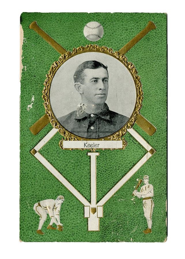 Historic New York Yankee Baseball Collection - Wee Willie Keeler 1908 PC760 Rose Baseball Postcard