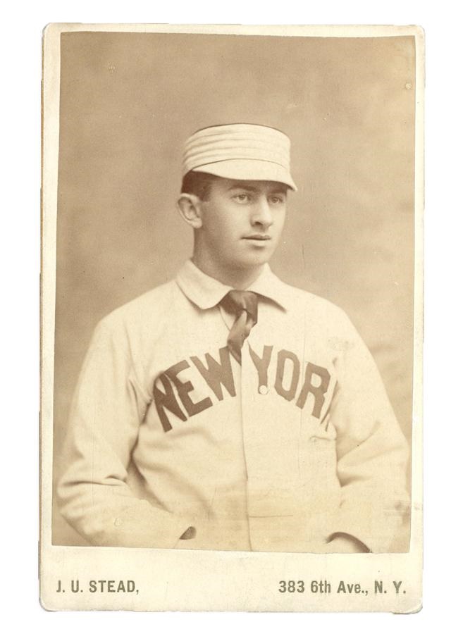 Historic New York Yankee Baseball Collection - Wee Willie Keeler's True Rookie Card - 1892-93 J.U. Stead Cabinet Series - Only One Known