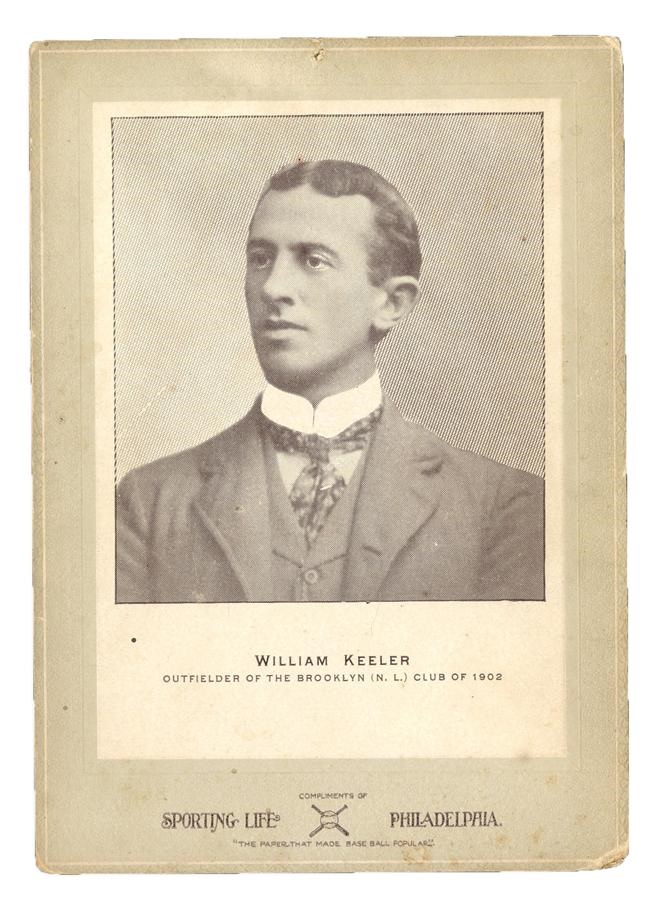 Historic New York Yankee Baseball Collection - Wee Willie Keeler 1902-11 W600 Sporting Life Cabinet (Street Clothes)