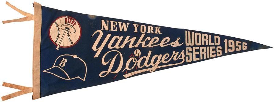 Historic New York Yankee Baseball Collection - 1956 World Series Pennant