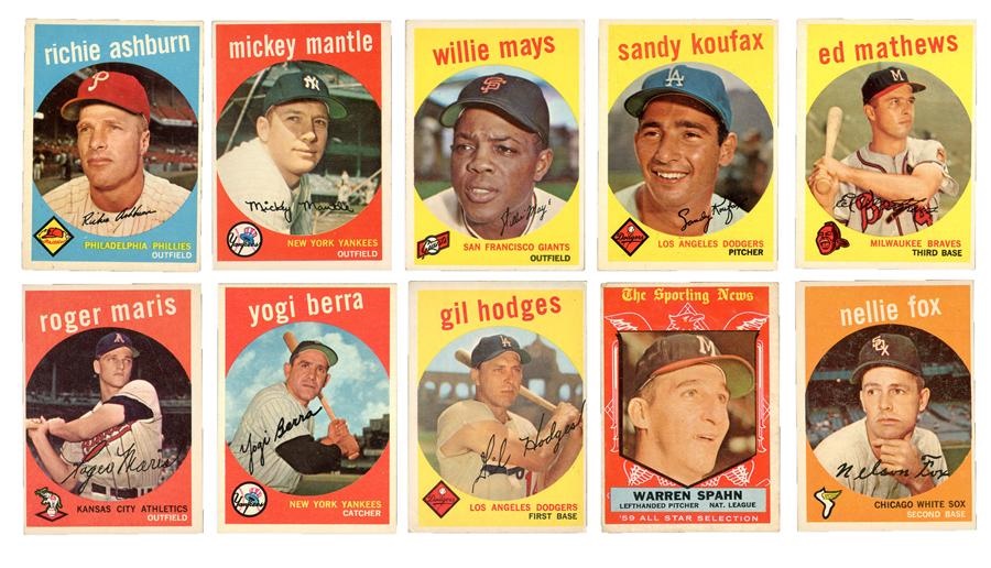 - 1959 Topps Baseball Partial Set