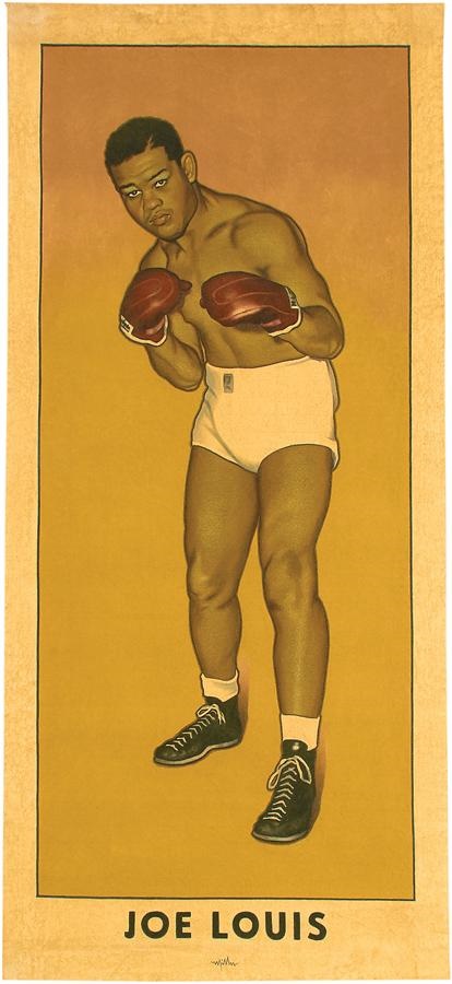 Muhammad Ali & Boxing - Joe Louis Original Painting by Arthur K Miller