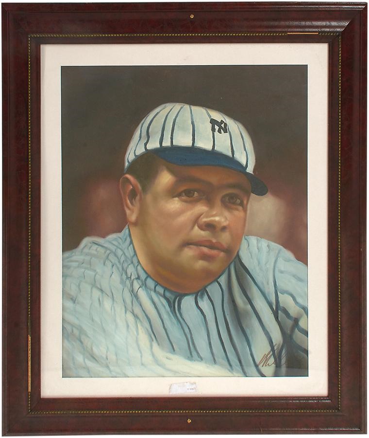 - Babe Ruth New York Yankees Original Painting