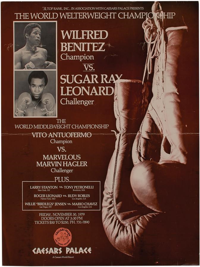 - Sugar Ray Leonard v Benitez On Site Poster