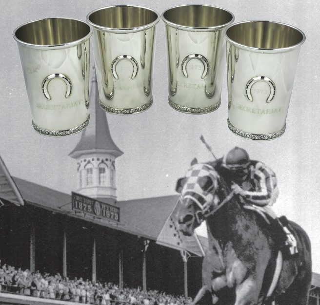 Horse Racing - "Secretariat" Julep Cups from Owner Penny Chenery