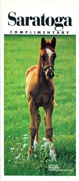 Horse Racing - Secretariat 1972 Amber Morn Allowance "Complimentary" Program from Ron Turcotte
