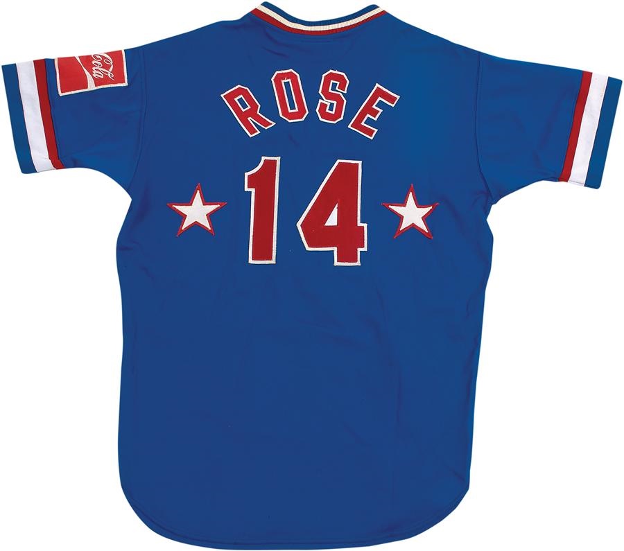Baseball Equipment - Pete Rose Signed Game Worn All-Star Softball Jersey