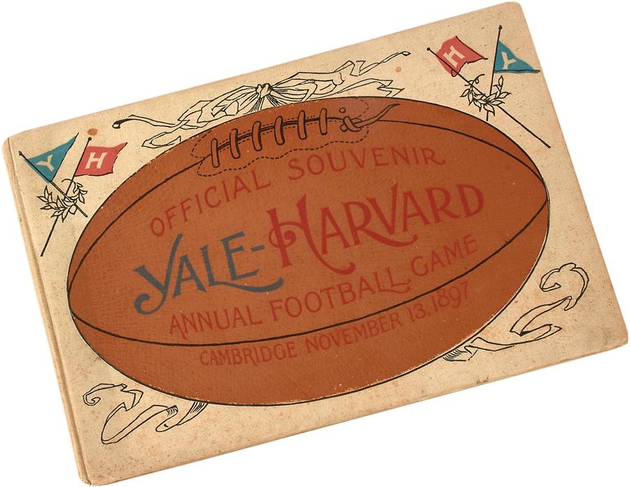 Football - 1897 Harvard vs. Yale Football Program