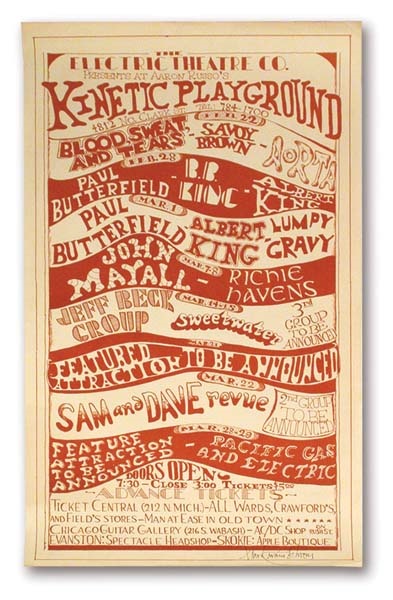 - Jeff Beck Kinetic Playground Poster (16 x 29")