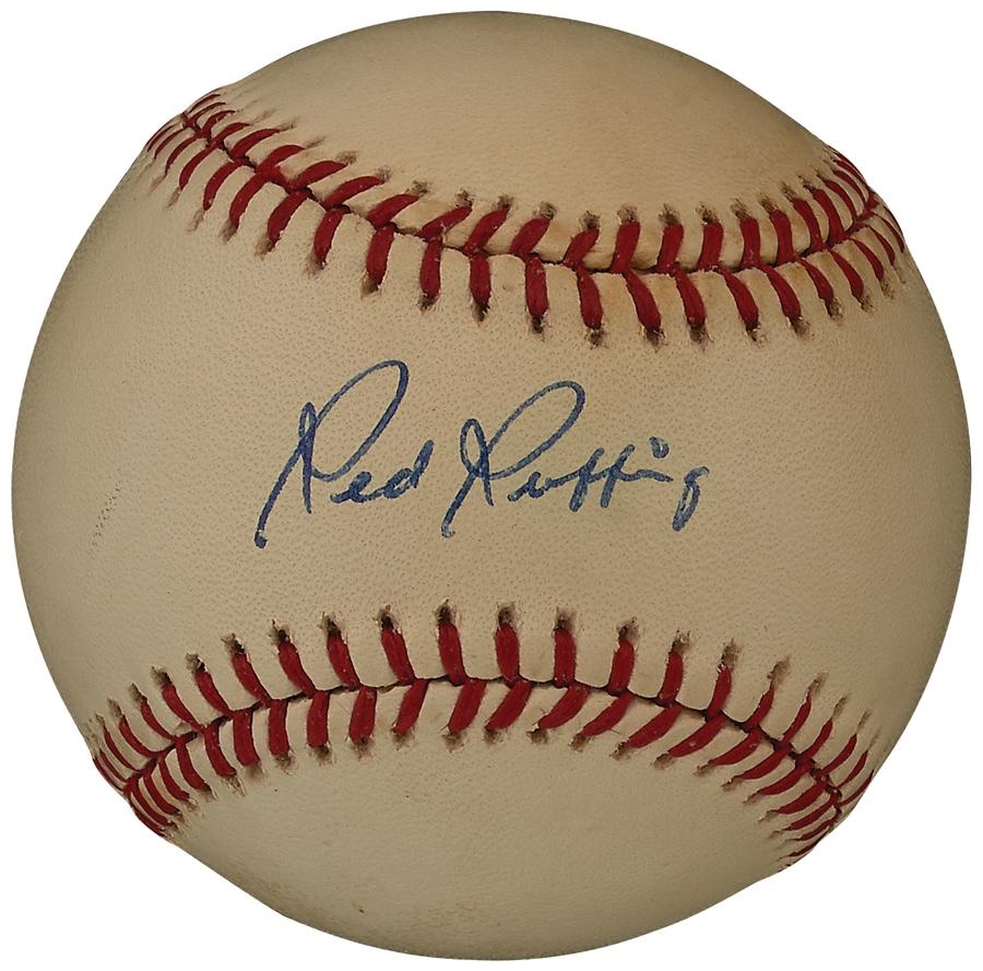 - Exquisite Red Ruffing Single Signed Baseball with PSA 10 Autograph