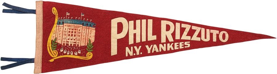 NY Yankees, Giants & Mets - Rare Phil Rizzuto Pennant