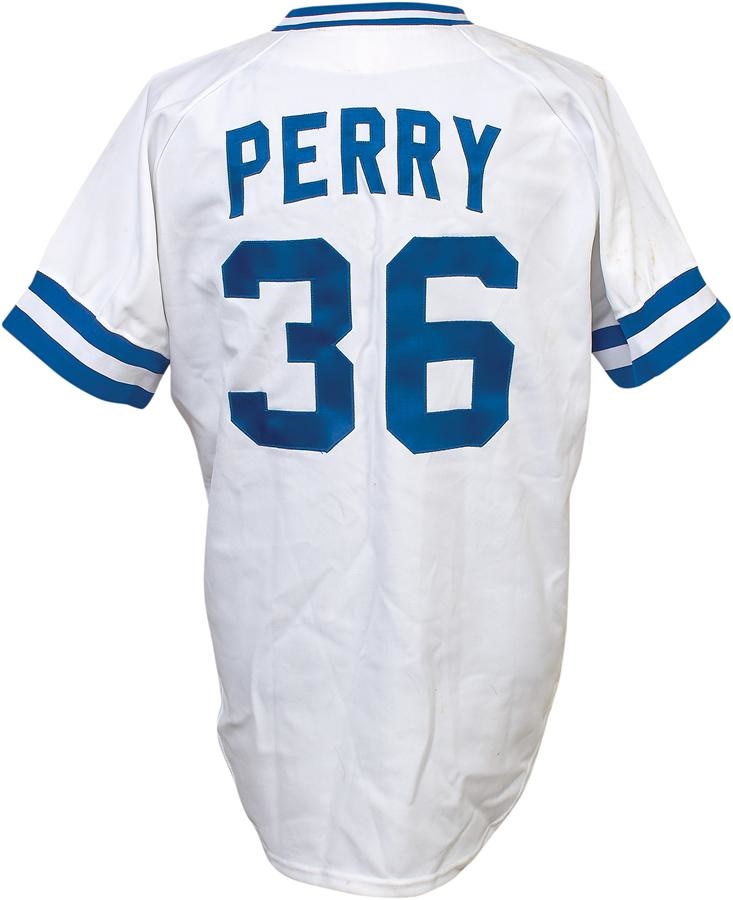 The Gaylord Perry Collection - 1983 Gaylord Perry Kansas City Royals Game Worn Jersey