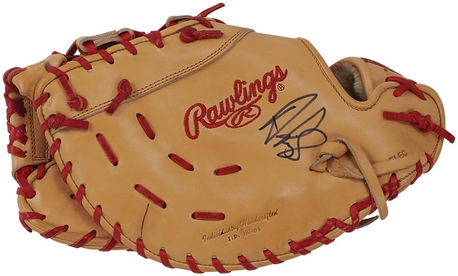 2004 Albert Pujols First Rawlings Game Used Glove Photo Matched