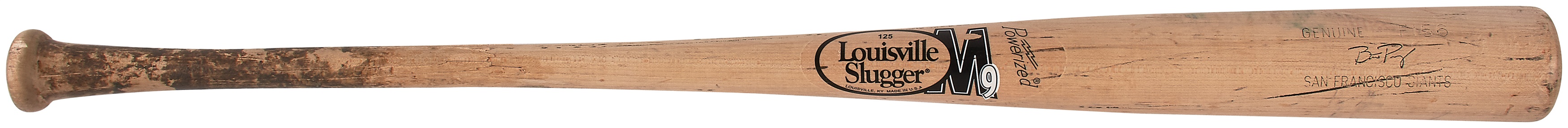 Baseball Equipment - 2010 Buster Posey Game Used Louisville Slugger Rookie Bat