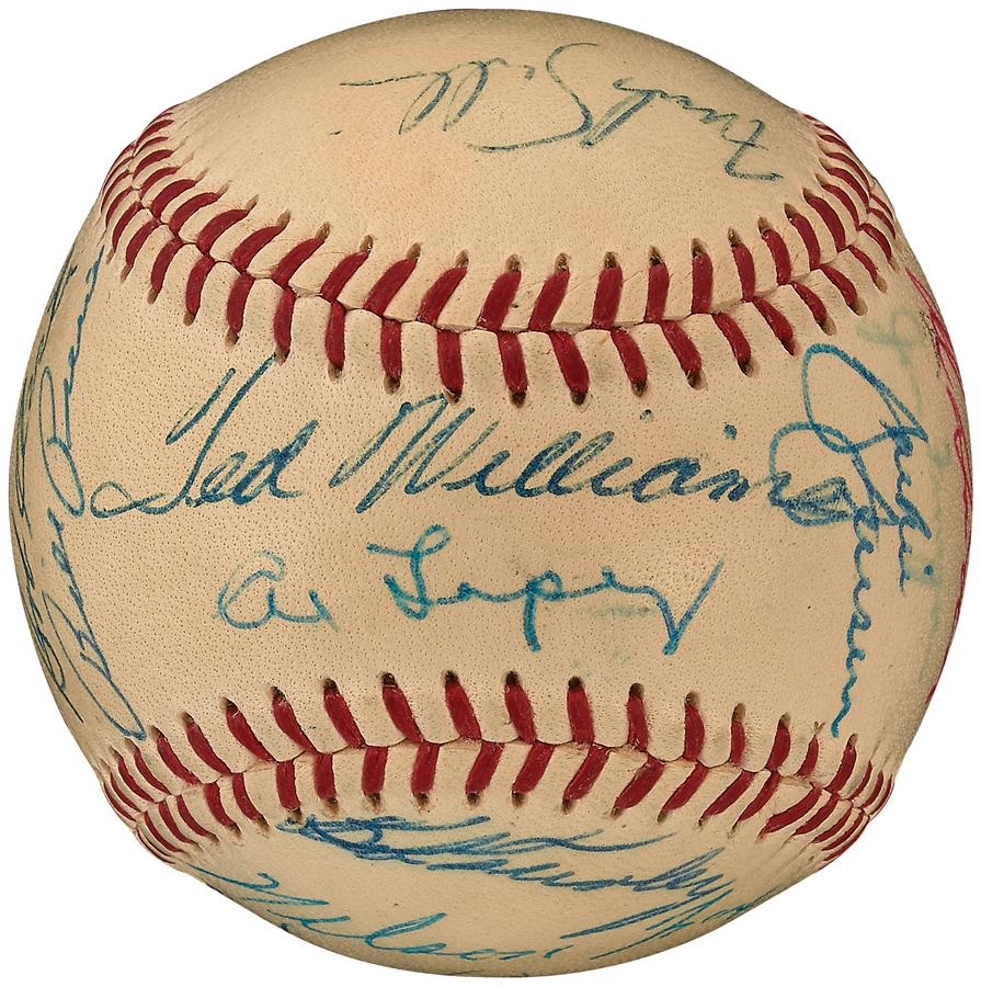 - 1955 American League All-Star Team Signed Baseball (Kluszewski Collection)