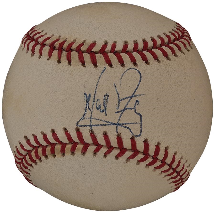 Baseball Autographs - Neil Armstrong Single Signed Baseball