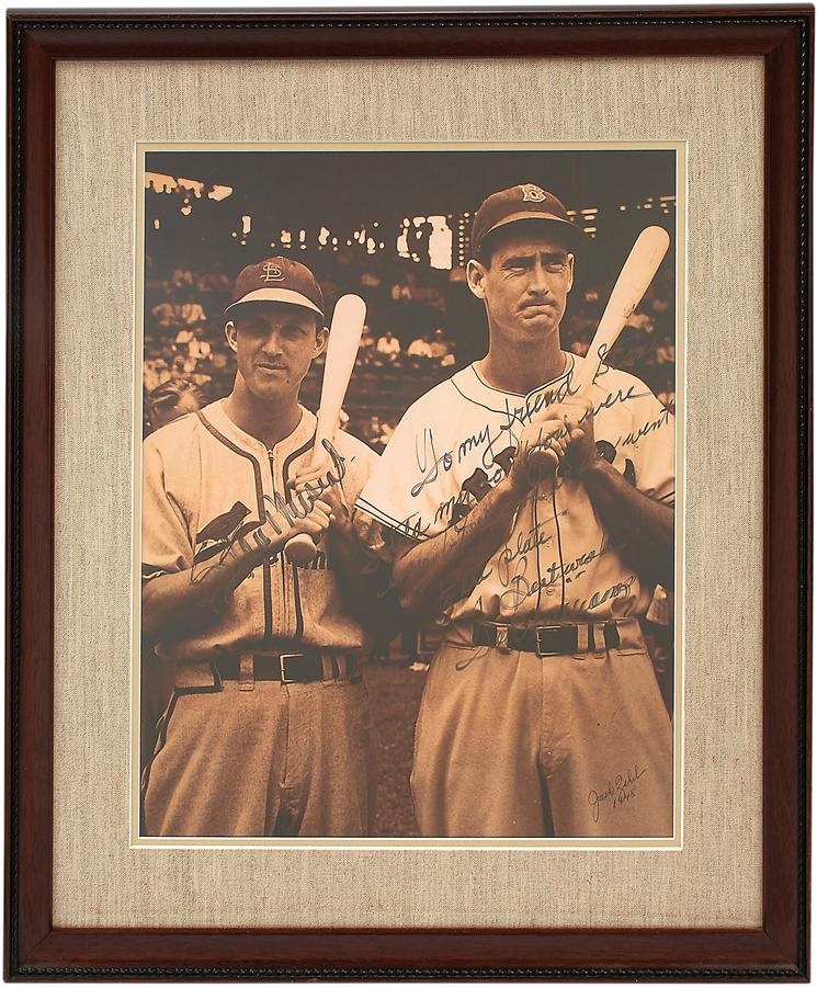 Baseball Autographs - Ted Williams Signed and Inscribed Photo To Stan Musial