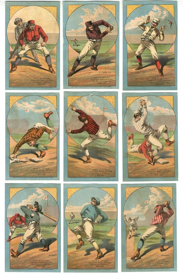1880s Peck & Snyder Trade Cards (9)