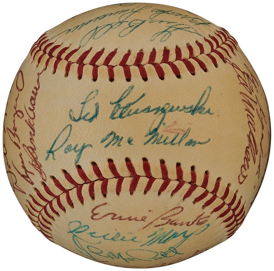 Baseball Autographs - 1956 National League All-Star Team Signed Baseball