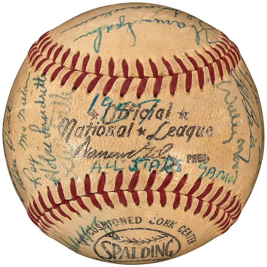 Baseball Autographs - 1957 National League All-Star Team Signed Baseball