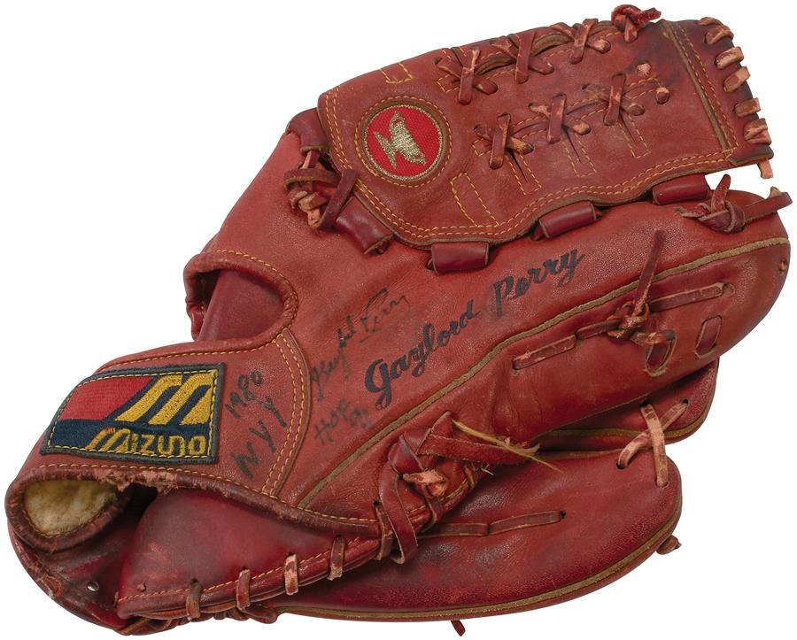 The Gaylord Perry Collection - 1980 Gaylord Perry Game Used "Red" Glove