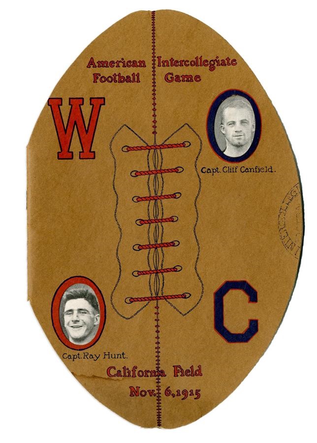 - 1915 Washington v California Football Program