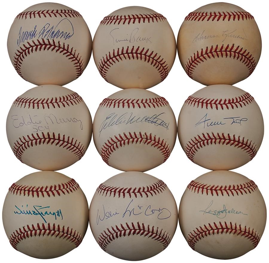 500 Home Run Club Single Signed Baseballs (9)