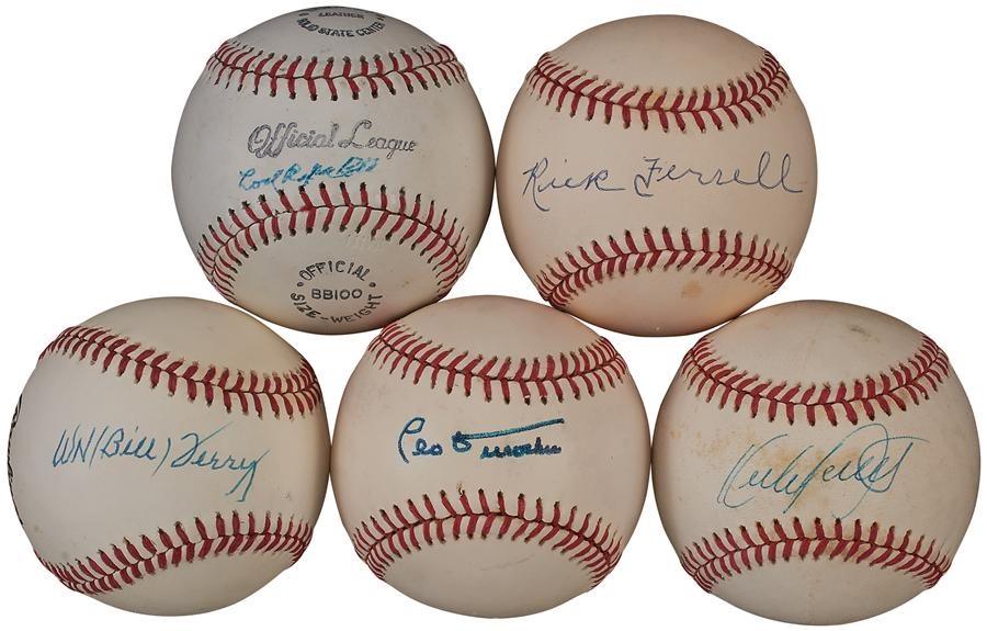 - Collection of Hall of Famers Signed Baseballs (44)