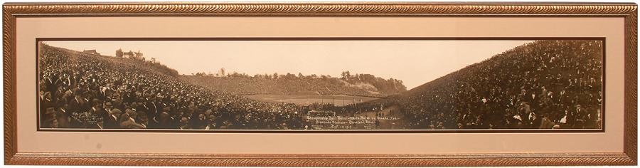 - 1915 White Autos v. Omaha, Nebraska Panoramic Photo (115,000 Fans!)