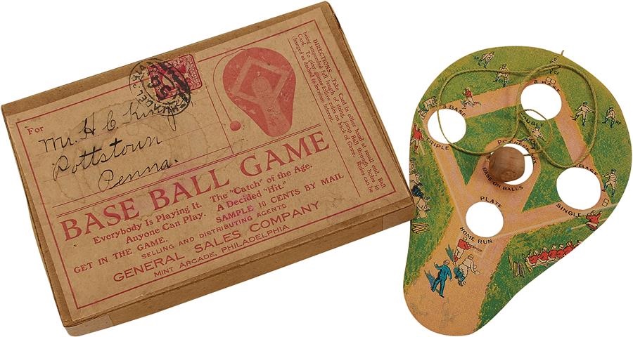 - Rube Waddell & Harry Davis Baseball Game in Original Box