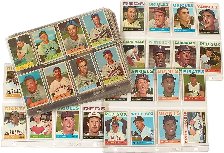 1950s-'60s Vintage Baseball Cards with 1954 Mantle