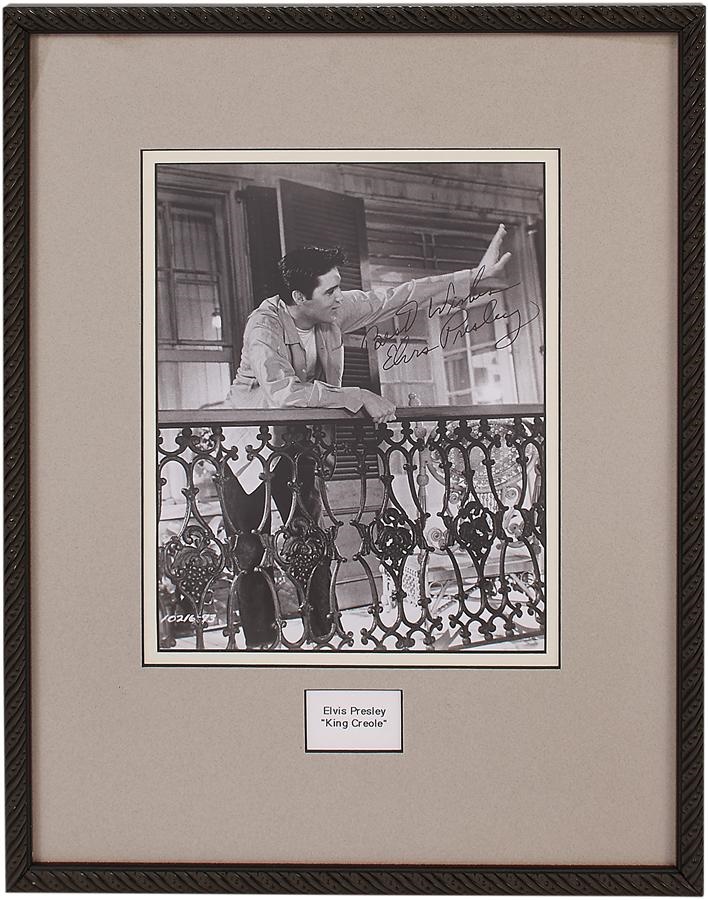 Rock 'N' Roll - Elvis Presley Exceptional "King Creole" Signed Photo